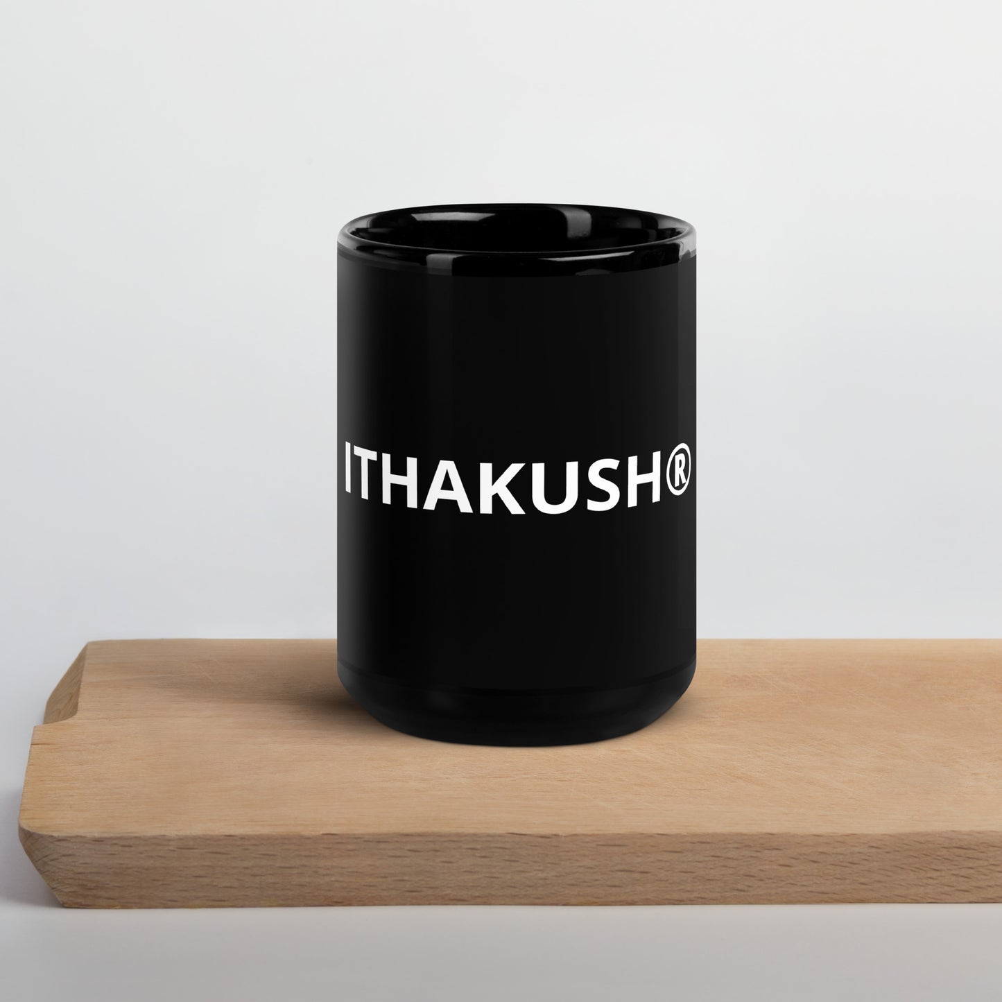 ITHAKUSH® Black Glossy Mug