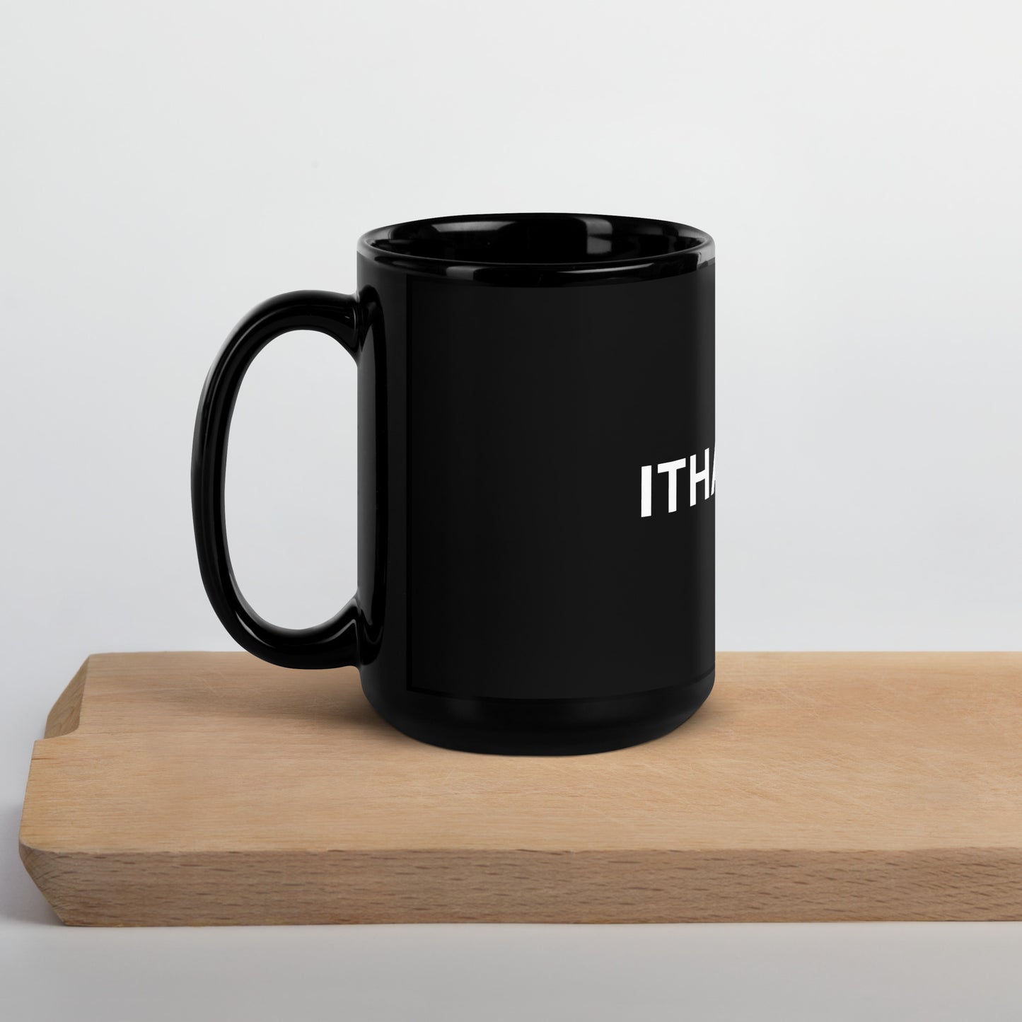 ITHAKUSH® Black Glossy Mug